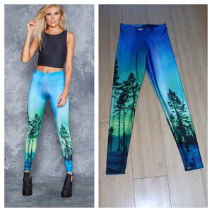 Black Milk Size S Aurora Skye Leggings Pants Stretchy Nylon Yoga